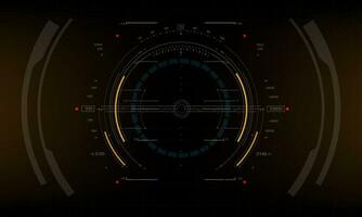 HUD sci-fi interface screen view digital data design virtual reality futuristic technology display vector