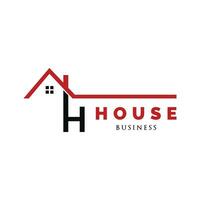 Initial Letter H House Icon Logo Design Template vector