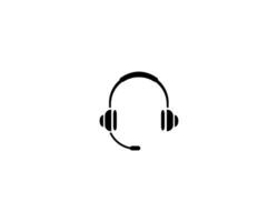 auriculares icono vector ilustración logo modelo para muchos objetivo. aislado en blanco antecedentes