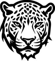 Leopard, Black and White Vector illustration