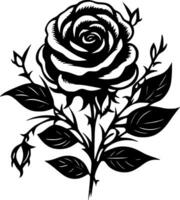 rosas - minimalista y plano logo - vector ilustración