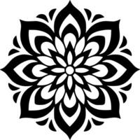 Mandala, Minimalist and Simple Silhouette - Vector illustration