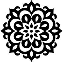 Mandala - Minimalist and Flat Logo - Vector illustration