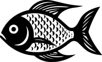 Fish, Minimalist and Simple Silhouette - Vector illustration