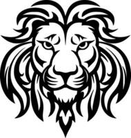 Lion, Minimalist and Simple Silhouette - Vector illustration