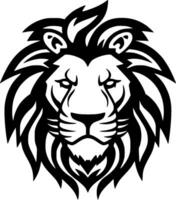 Lion - Black and White Isolated Icon - Vector illustration