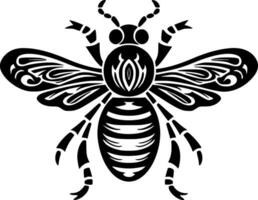 abeja, minimalista y sencillo silueta - vector ilustración