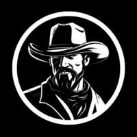 Western, Black and White Vector illustration