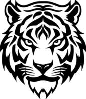 tigre, negro y blanco vector ilustración