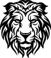 Tiger - Black and White Isolated Icon - Vector illustration