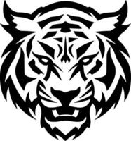 Tigre - minimalista y plano logo - vector ilustración