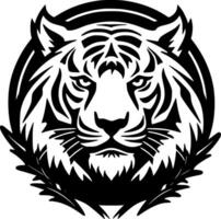 Tigre - minimalista y plano logo - vector ilustración