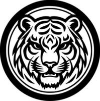 tigre, minimalista y sencillo silueta - vector ilustración