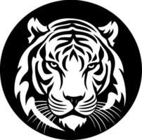 Tigre - minimalista y plano logo - vector ilustración