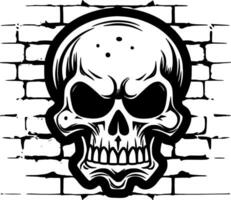 cráneo - alto calidad vector logo - vector ilustración ideal para camiseta gráfico