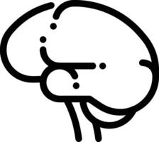 Brain idea symbol icon vector image. Illustration of the creative intelligence think design image. EPS 10