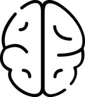 Brain idea symbol icon vector image. Illustration of the creative intelligence think design image. EPS 10