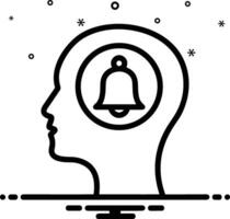 Brain idea symbol icon vector image. Illustration of the creative intelligence think design image. EPS 10