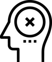 Brain idea symbol icon vector image. Illustration of the creative intelligence think design image. EPS 10