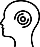 Brain idea symbol icon vector image. Illustration of the creative intelligence think design image. EPS 10