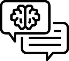 Brain idea symbol icon vector image. Illustration of the creative intelligence think design image. EPS 10