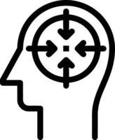 Brain idea symbol icon vector image. Illustration of the creative intelligence think design image. EPS 10