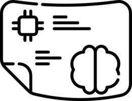 Brain idea symbol icon vector image. Illustration of the creative intelligence think design image. EPS 10