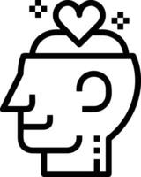 Brain idea symbol icon vector image. Illustration of the creative intelligence think design image. EPS 10