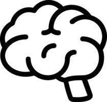 Brain idea symbol icon vector image. Illustration of the creative intelligence think design image. EPS 10