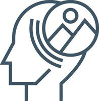 Brain idea symbol icon vector image. Illustration of the creative intelligence think design image. EPS 10