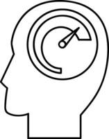 Brain idea symbol icon vector image. Illustration of the creative intelligence think design image. EPS 10