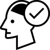 Brain idea symbol icon vector image. Illustration of the creative intelligence think design image. EPS 10