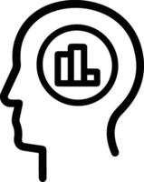 Brain idea symbol icon vector image. Illustration of the creative intelligence think design image. EPS 10