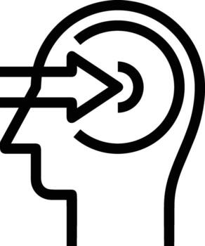 Brain idea symbol icon vector image. Illustration of the creative intelligence think design image. EPS 10