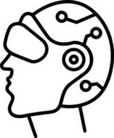 Brain idea symbol icon vector image. Illustration of the creative intelligence think design image. EPS 10