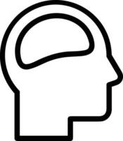 Brain idea symbol icon vector image. Illustration of the creative intelligence think design image. EPS 10