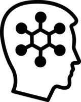 Brain idea symbol icon vector image. Illustration of the creative intelligence think design image. EPS 10