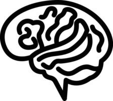 Brain idea symbol icon vector image. Illustration of the creative intelligence think design image. EPS 10