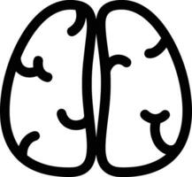 Brain idea symbol icon vector image. Illustration of the creative intelligence think design image. EPS 10