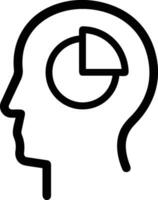 Brain idea symbol icon vector image. Illustration of the creative intelligence think design image. EPS 10