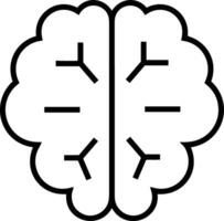 Brain idea symbol icon vector image. Illustration of the creative intelligence think design image. EPS 10