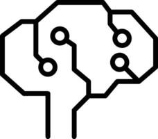 Brain idea symbol icon vector image. Illustration of the creative intelligence think design image. EPS 10