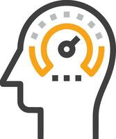 Brain idea symbol icon vector image. Illustration of the creative intelligence think design image. EPS 10