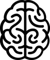 Brain idea symbol icon vector image. Illustration of the creative intelligence think design image. EPS 10