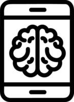 Brain idea symbol icon vector image. Illustration of the creative intelligence think design image. EPS 10