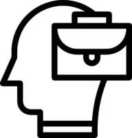 Brain idea symbol icon vector image. Illustration of the creative intelligence think design image. EPS 10