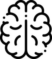 Brain idea symbol icon vector image. Illustration of the creative intelligence think design image. EPS 10