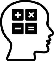 Brain idea symbol icon vector image. Illustration of the creative intelligence think design image. EPS 10