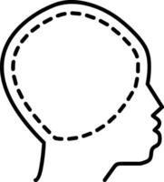 Brain idea symbol icon vector image. Illustration of the creative intelligence think design image. EPS 10