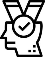 Brain idea symbol icon vector image. Illustration of the creative intelligence think design image. EPS 10